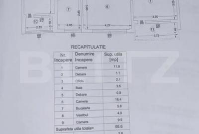 Apartament cu 3 camere semidecomandat, mobilat în Central - 11