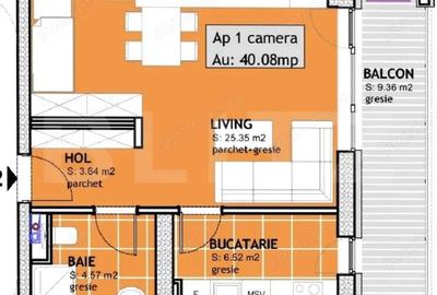 Apartament de vanzare, cu o camera, 40 mp, zona Calea Torontalului - 7