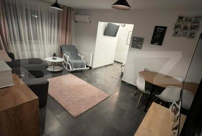 Apartament cu 2 camere nedecomandat, mobilat în Micro 6