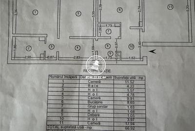 Apartament cu 3 camere decomandat în Nicolina