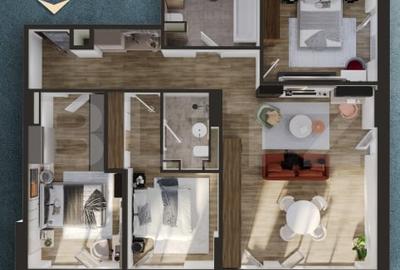 Apartament cu 4 camere semidecomandat în Mărăști - 2