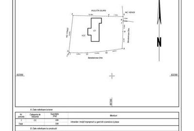 Teren Construcții intravilan de 540 mp, în Bucșinescu - 6