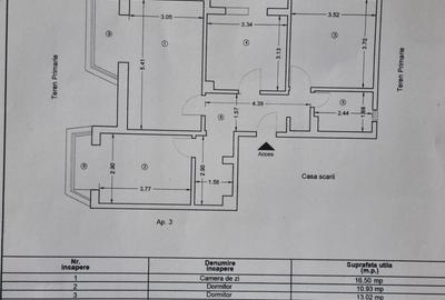Apartament cu 3 camere decomandat, mobilat în Mioriței