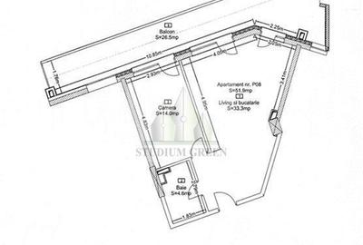 Apartament cu 2 camere în Zorilor - 1