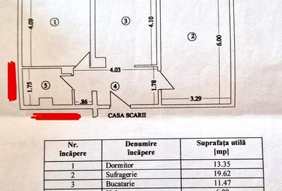 Apartament cu 2 camere decomandat, mobilat în Capitol