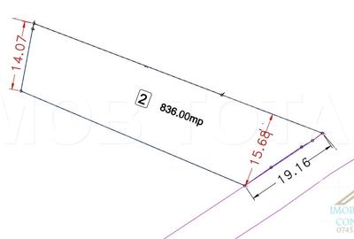 Teren Construcții intravilan de 836 mp, în Exterior Nord - 3