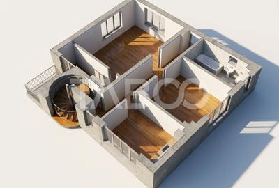 Apartament cu 2 camere semidecomandat, mobilat în Mărăști
