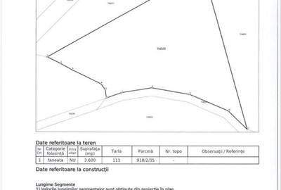 Teren agricol de 3600 mp, în Tărlungeni - 3