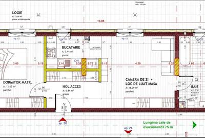 Apartament cu 2 camere semidecomandat în Central - 8