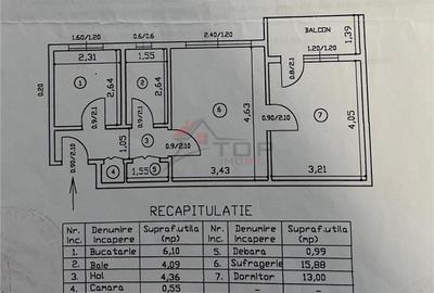 Apartament cu 2 camere nedecomandat în Tudor Vladimirescu