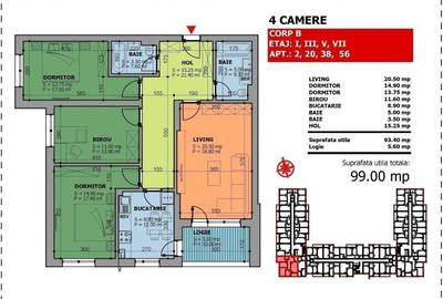 Giurgiului-Luica-Apartament de 4 camere decomandat - 35