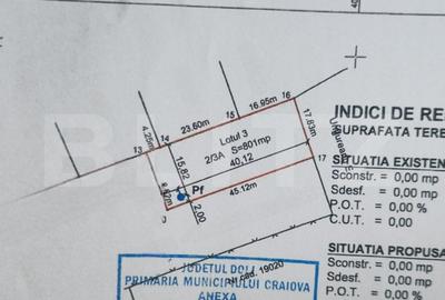 Teren Construcții intravilan de 801 mp, în Bariera Vâlcii - 2