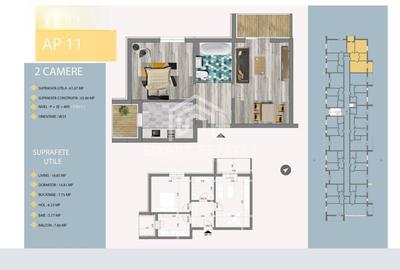 Apartament cu 2 camere decomandat, mobilat în 1 Decembrie 1918 - 7