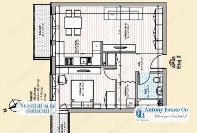 Apartament cu 2 camere în Ultracentral