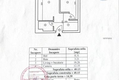 Apartament cu 2 camere 40,13 mp - Calea Plevnei - 7
