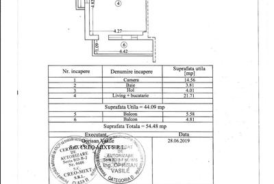 Apartament cu 2 camere în Exterior Nord - 11