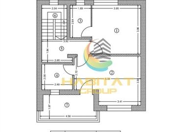 Casă individuală cu 3 camere cu Canalizare în Central - 3