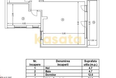 Apartament cu 2 camere în 13 Septembrie - 2