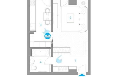 Garsonieră decomandată în Aeroport - 8