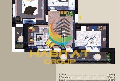 Apartament 2 camere - bucatarie inchisa - Parcul Teilor - 3