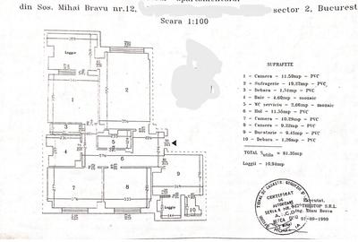 Apartament cu 4 camere decomandat în Obor