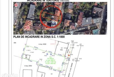 Teren de 493 mp, în Central