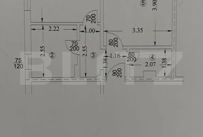Apartament cu 2 camere, 39 mp, zona VEST - 12