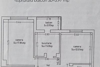 Apartament cu 2 camere decomandat, mobilat în Km 5 - 9