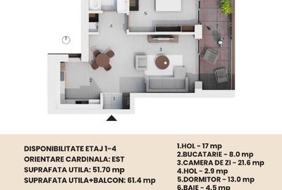 VoG Delea Noua- Decebal 2 camere bloc nou - 10