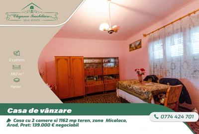 Casă individuală cu 2 camere cu Canalizare în Micălaca - 1