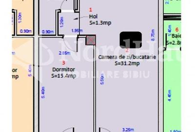 Apartament cu 2 camere în Central