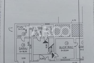 Casa de vanzare 6 camere 260 mp gradina zona foarte linistita Cisnadie - 22