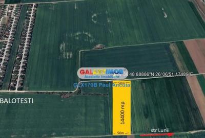 Teren de 14400 mp, în Balotești - 2