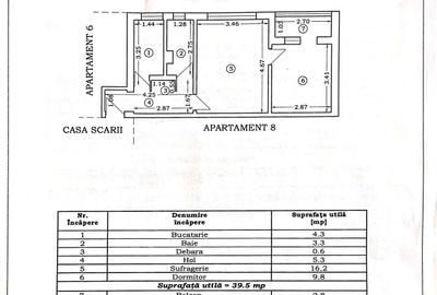 Apartament cu 2 camere semidecomandat în Central - 2