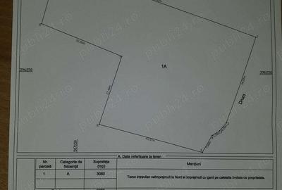 Teren de 3000 mp, în Vulturești - 3