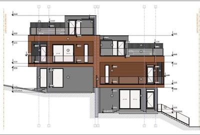 Casa tip-duplex semifinisata, 181,45 mp, terasa 89,30 mp, zona ANL - 3