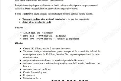 Westcrown angajeaza personal - 1