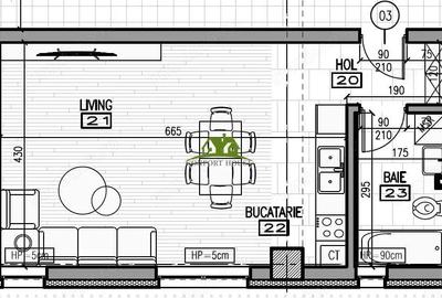 Garsoniera la parter inalt in BL.Nou str.Ostroveni - 9