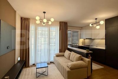 Apartament cu 2 camere semidecomandat, mobilat în Florești