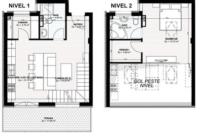 Apartament cu 2   camere de vanzare,tip penthouse, ultracentral finisat!!!!