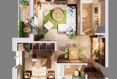 Apartament cu 2 camere decomandat în Romanești - 2