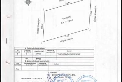 Teren Construcții intravilan de 5316 mp, în 23 August - 1
