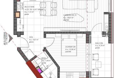 Apartament cu 2 camere semidecomandat în Florești - 2