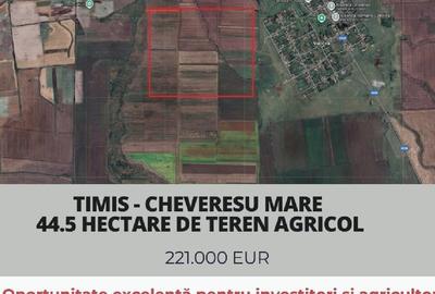 TIMIS - Cheveresu Mare, 40 hectare de teren agricol
