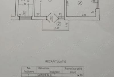 Apartament cu 2 camere semidecomandat în Titan - 4