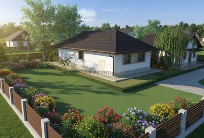 Casă individuală cu 4 camere cu Canalizare în 1 Decembrie