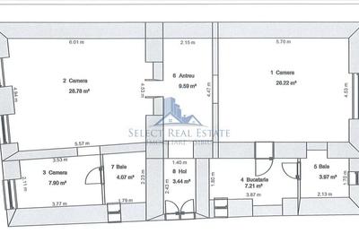 Apartament cu 3 camere decomandat, mobilat în Ultracentral - 9