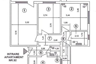 Apartament cu 3 camere decomandat în Rahova - 13