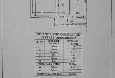 Apartament cu 3 camere decomandat în Valea Lupului - 2