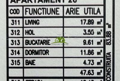 Apartament 2 camere, bloc nou, P+3, Ap.26, Et.3, Bl.3 - CP2440358 - 6